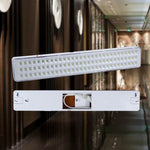 lampe led urgence rechargeable 90 led blanc argenté fixations modernes utilitaires