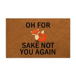 tapis d'entrée marron renard orange moderne antidérapant extérieur résistant imperméable 30x18