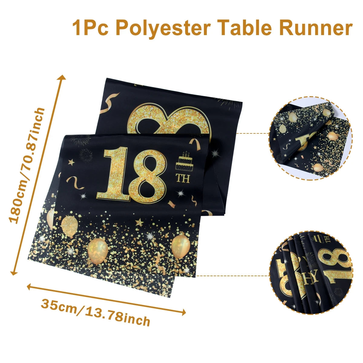 Chemin de table en couleur bourgogne pour anniversaire