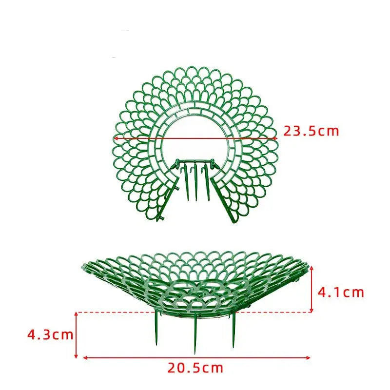 support plantes plastique vert grille rond utilitaire balcon pot fleur 8cm 12cm 18cm 30cm