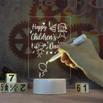lampe led veilleuse transparente moderne usb base lumineuse stylo lumineux blanc rechargeable