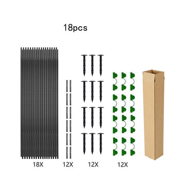 structures tunnel jardinage arceaux support plantes noir vert blanc transparent filets opaques clips verts