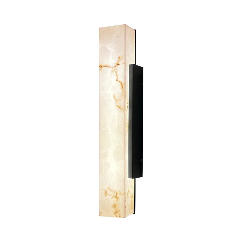 applique murale moderne marbre adhésive blanc beige noir led 13w 3000k