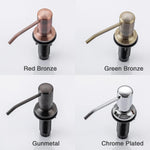 distributeur savon liquide main moderne noir cuivre bronze rouge minimaliste fixations bouteille 500ml