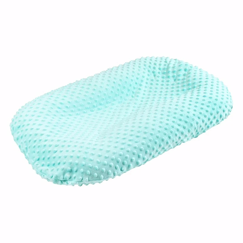 coussin bébé gris bleu clair texturé ultra doux confortable hiver été printemps automne polyestère