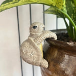 décoration jardin résine tortue vert carapace géométrique réaliste adhésifextérieur suspendu plante pot fantaisie animé