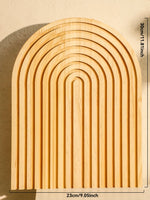 décoration moderne arc bois naturel géométrique minimaliste chambre salon ornement