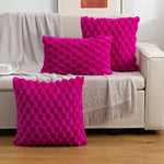 taies d'oreiller douces coussins carrés gris rose jaune moderne non toxiques polyester coton brodés