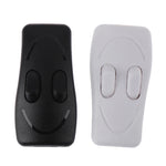 interrupteur bouton poussoir noir blanc sourire imprimé moderne