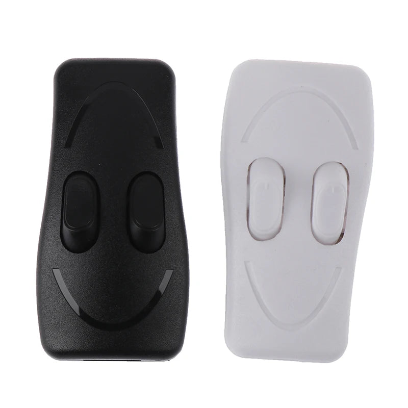 interrupteur bouton poussoir noir blanc sourire imprimé moderne