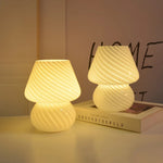 lampe table led moderne blanc rayures diagonales chambre coucher étude usb chargeur