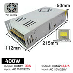 transformateur alimentation électrique ac vers dc bande led intérieur aluminium 12v 24v 48v