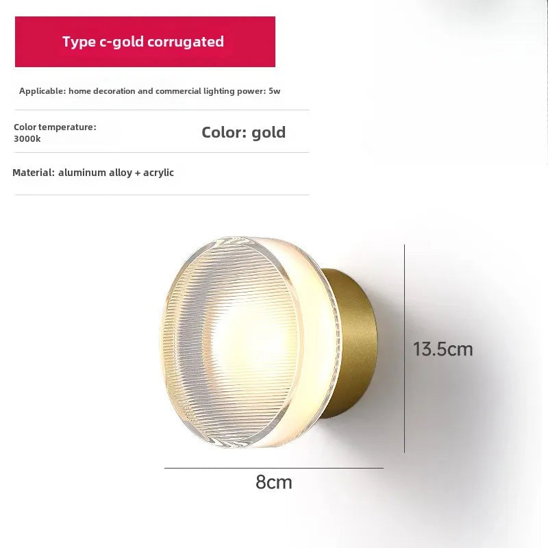 lampe murale moderne blanc orange marron rayures horizontales adhésif câbles certification led pvc