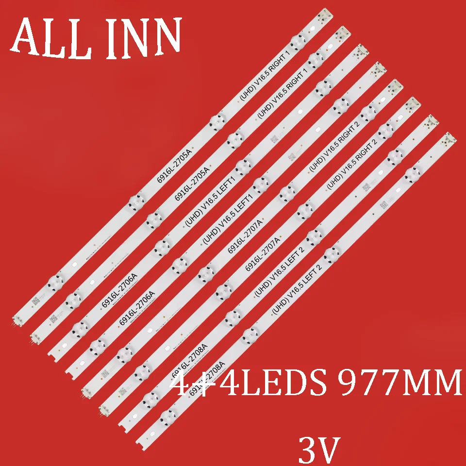 bande led rétro éclairage adhésif blanc modernes 3v 977mm 4x4leds