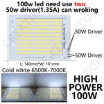 Panneau LED 100W blanc lumineux 15000LM matrice diodes modernes 140x101mm