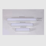 lampe led moderne mur blanc acrylique 55cm 40cm 25cm 22w 16w 12w