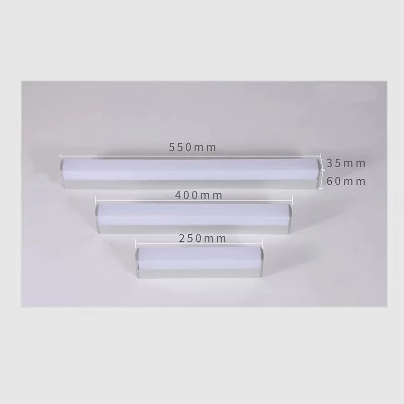 lampe led moderne mur blanc acrylique 55cm 40cm 25cm 22w 16w 12w