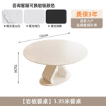 table manger ronde blanche moderne chaises minimaliste intérieur bois blanc