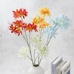 bouquet artificiel fleurs lys roses rouges jaunes bleus blancs moderne minimalisteintérieur decoration