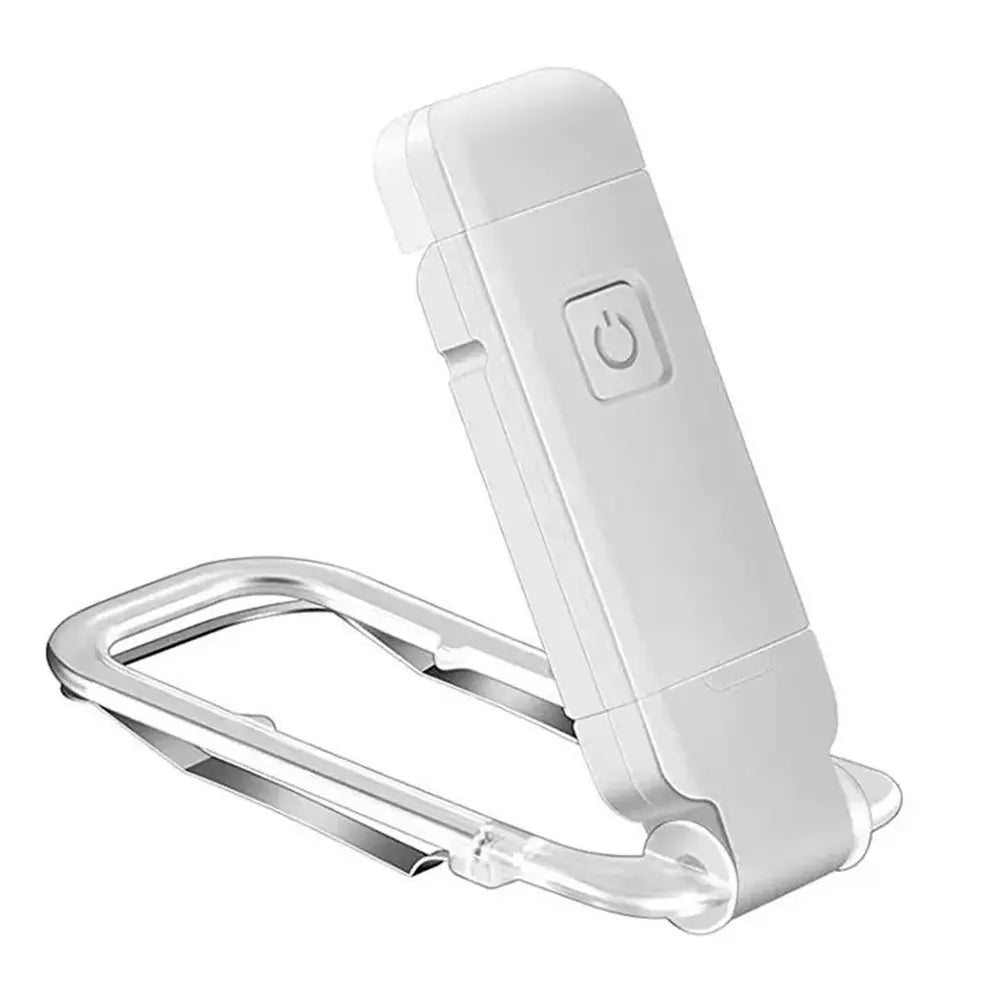 lampe lecture pliable transparente moderne rechargeable usb blanc clips fixe nocturne portable