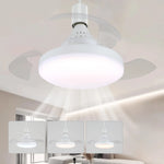 lampe ventilateur combinée moderne blanc éclairage quotidien télécommande surface cuisine chambre salle manger entrée