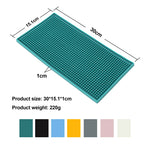 tapis bar silicone perforé moderne noir gris rose blanc perforations respectueux environnement