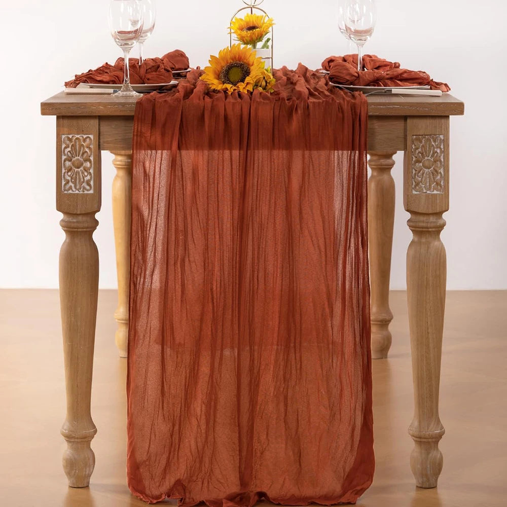 serviette table moderne plissée noir vert foncé polyester maison 90x180cm 90x300cm