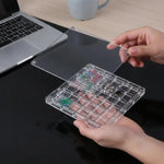 boîte bijoux transparent moderne 36 compartiments organisation artisanat coquillages diamants