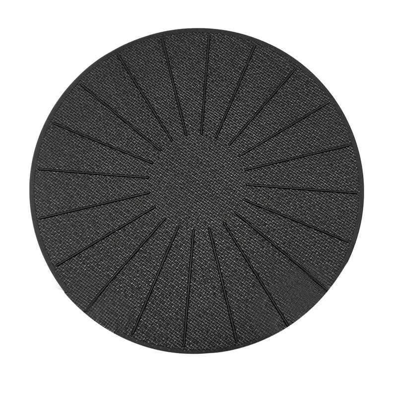tapis protection induction silicone noir rayures radiales anti dérapant moderne cuisine chống trầy