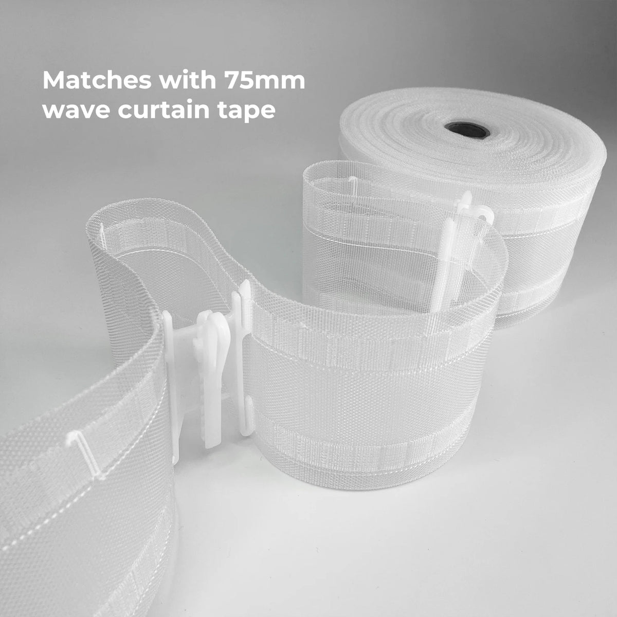 rideaux blancs rubans fins clips modernes accessoires voilages polonais fixations plastique haute qualité