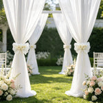 rideau blanc dentelle fleurs rubans classique chambre salon mariage erotique romantique erotique romantique erotique