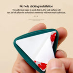 porte serviettes réutiliables triangle moderne adhésif vert rose blanc bleu