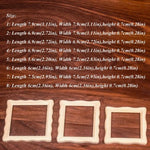cadres photo minuscules bois naturel classiques adhésifs decoration maison miniature artisanal bricolage