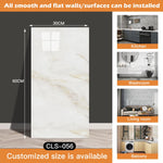 panneau decoratif mural marbre gris clair moderne adhésif imperméable resistant rayures tache d'eau cuisine
