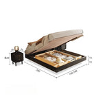 lit moderne bois noir tissu cuir véritable 180x200cm tête lit matelas