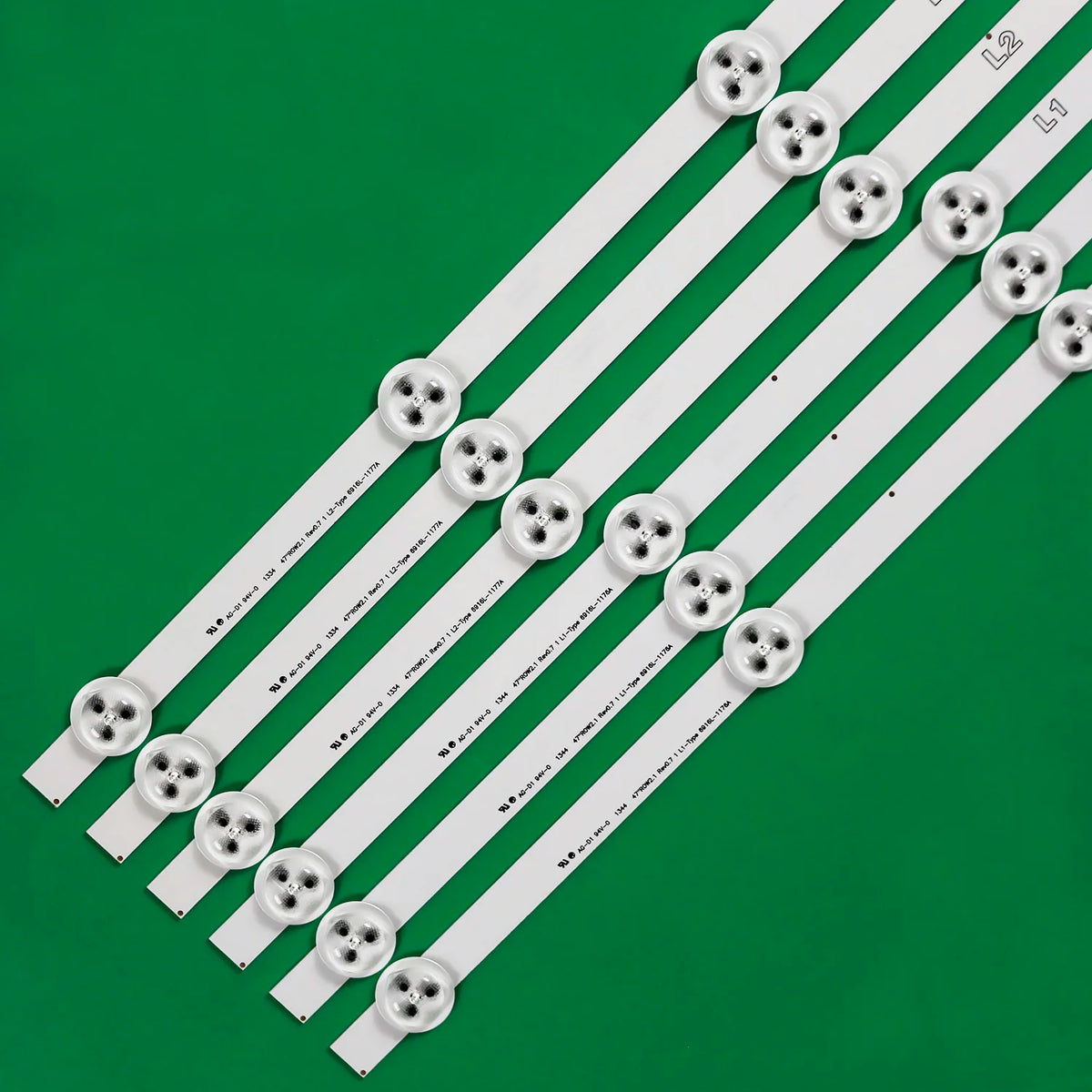 barre lumineuse led blanc vert industrielle connecteurs r1 r2 remplacement original schéma comparatif