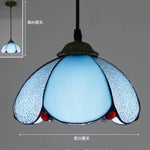lampe suspendue tiffany multicolore stained glass floral salon chambrehôtel