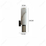 lampe murale moderne marbre blanc noir doré éclairage quotidien fixée mur tri couleur dimming