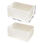boîtes rangement pliables plastique moderne beige poignées boucles ridées stockage multifonctionnel