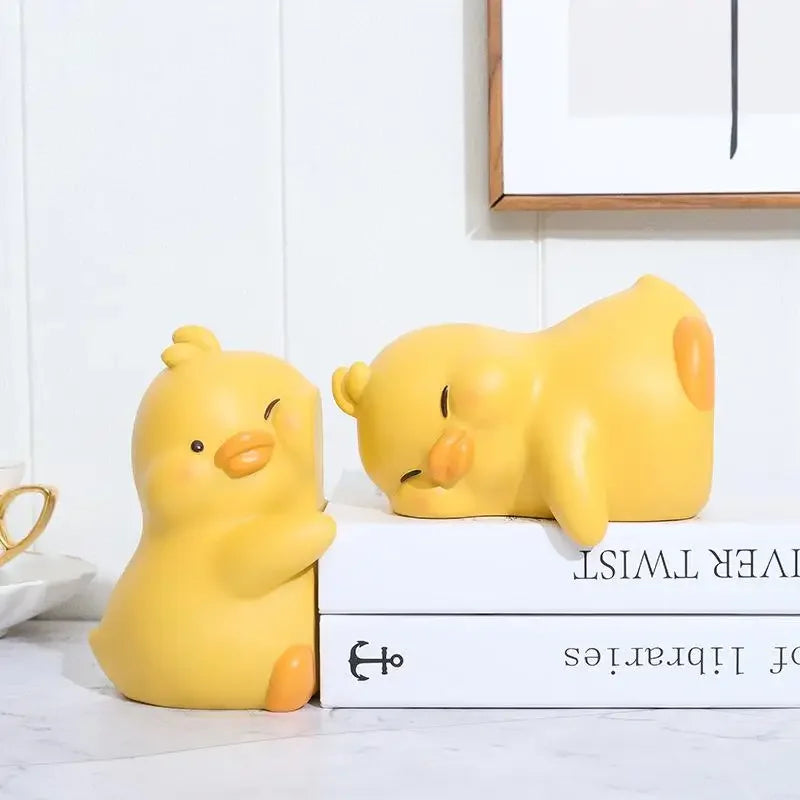 Serre-livres canard en résine imperméable nettoyage facile