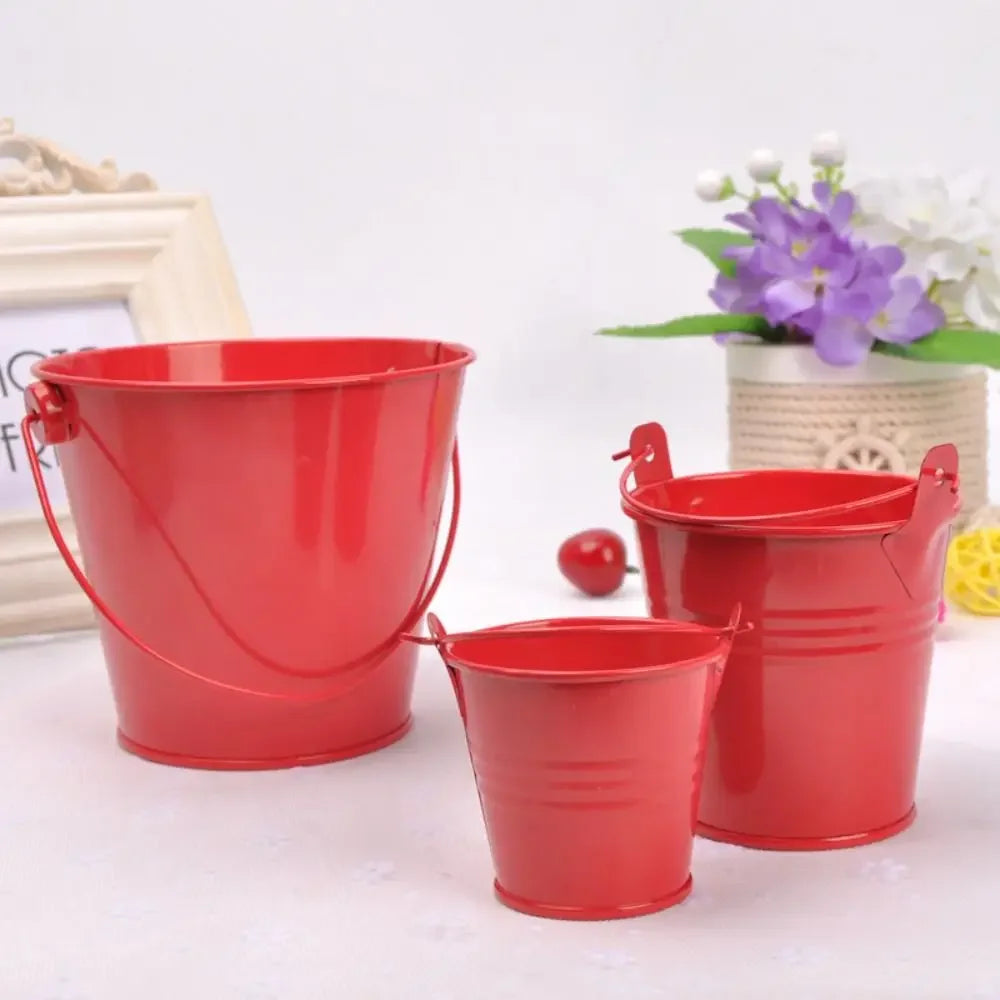 pot fleur métal classique poignée plante intérieure extérieur