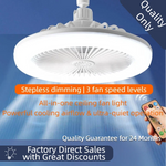 ventilateur lampe led blanc moderne télécommande ventilation arrière grille minimaliste