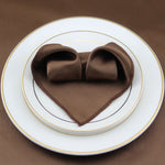 serviette table satin pliée forme coeur mariage décoration fête