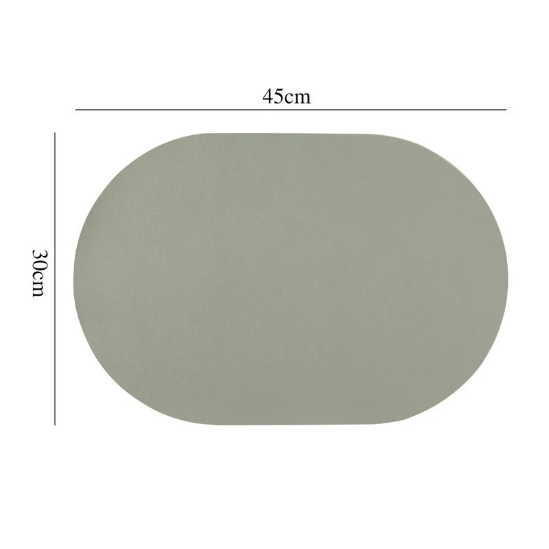 tapis table moderne marron beige bleu clair noir imperméable résistant l'huile uni sans fixation