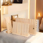 support bijoux bois naturel moderne clips colliers rangement portable anniversaire mariage cadeau domestique commercial