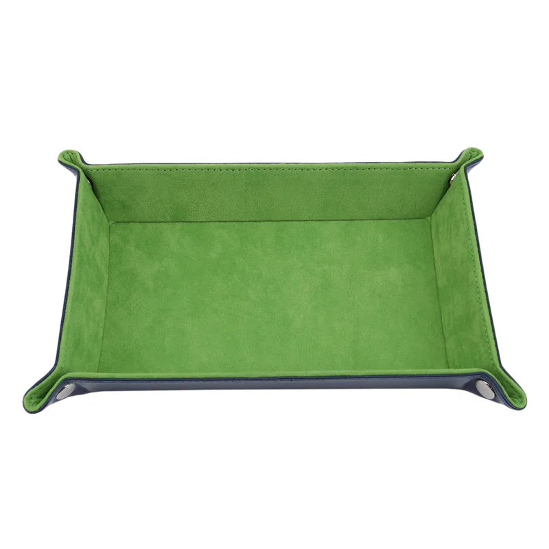 organiseur rangement velours cuir pu rectangle pliable bleu violet vert moderne