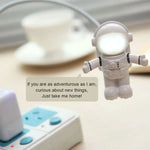 lampe led astronaute blanc moderne veilleuse portable chambre clips adhésif led abs