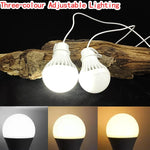 ampoule led blanc portable tri couleur usb rechargeable camping travail barbecue pêche urgence moderne