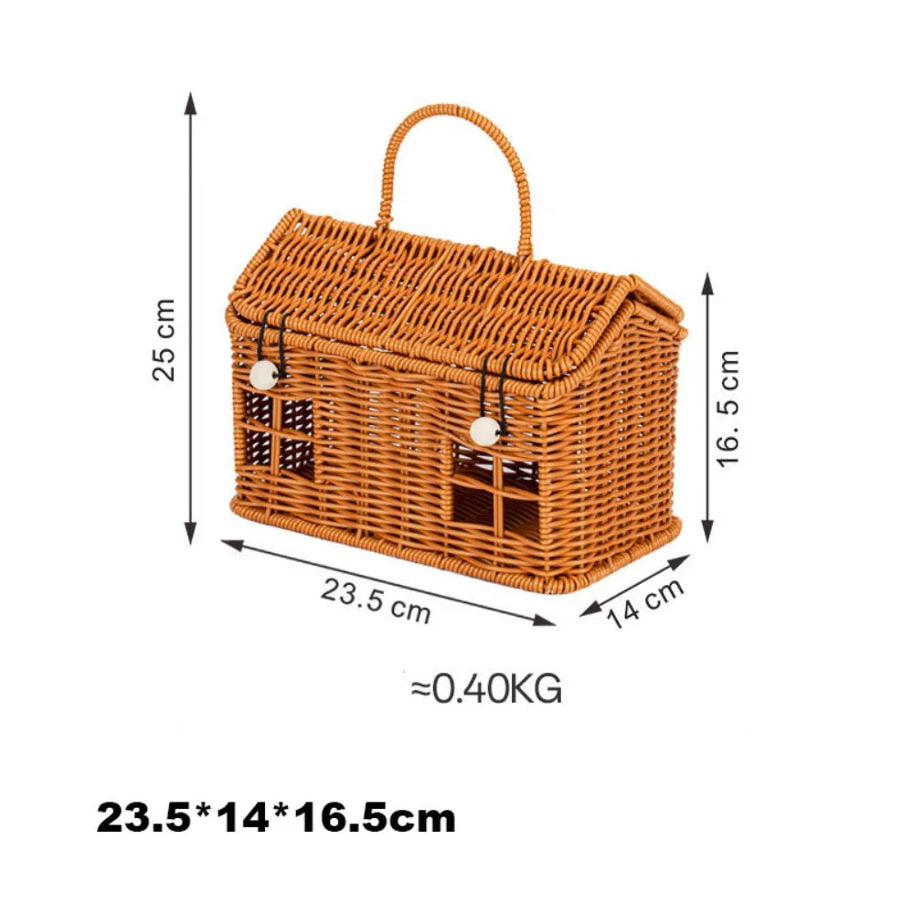 paniers osier tressés traditionnels empilables marron clair utilisation multiple respectueux environnement poignées osier