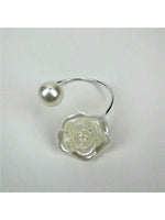 anneaux serviette or roses argent élégants classiques mariage décoration table festive